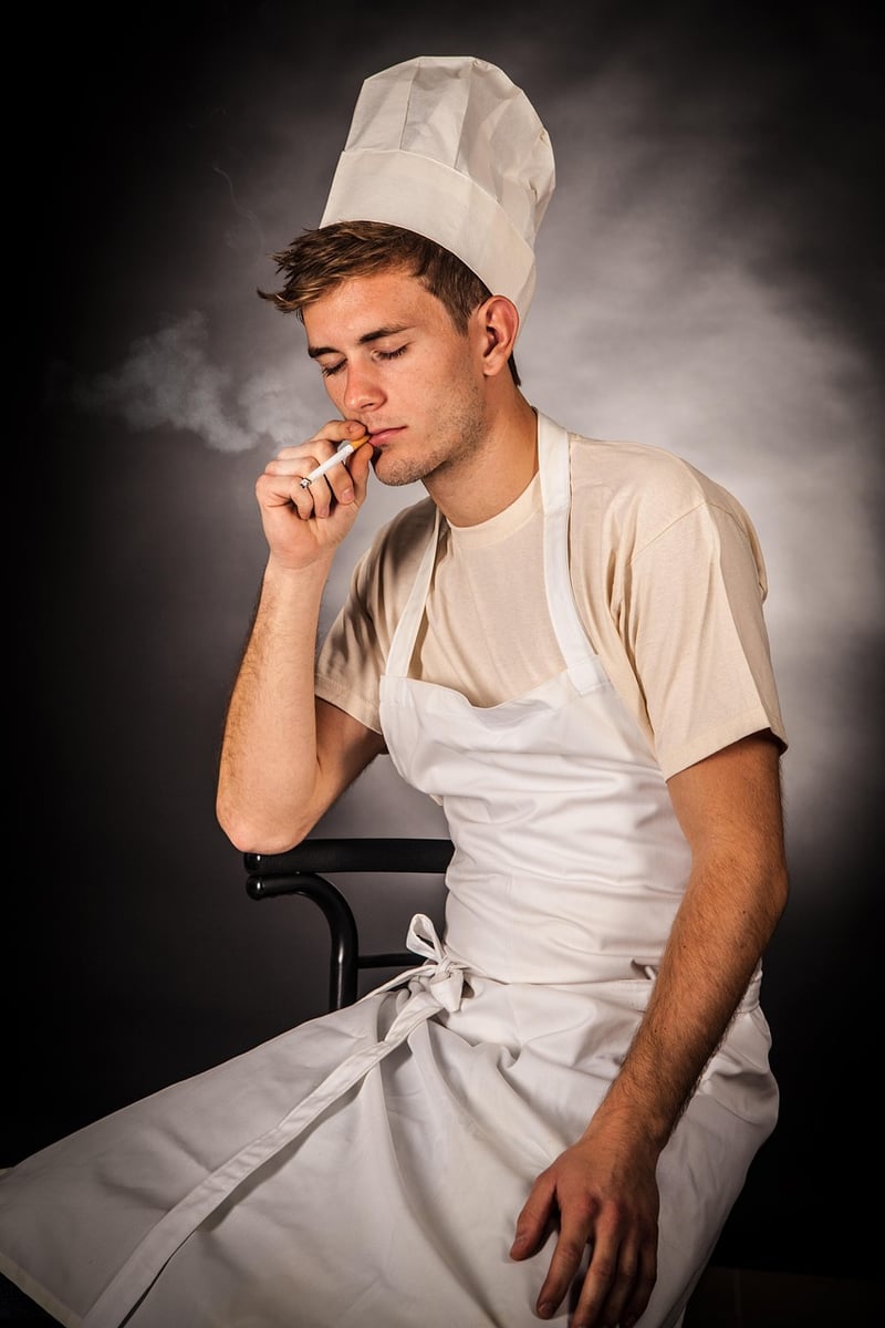 Chef holding a knife